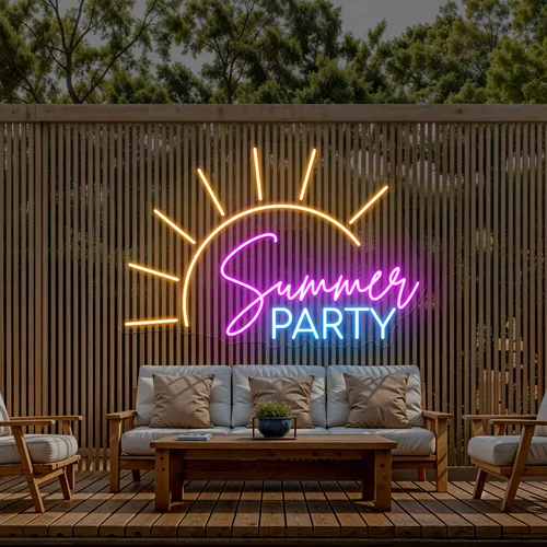 Cool Summer Party Neon Sign - Australia Promo Now
