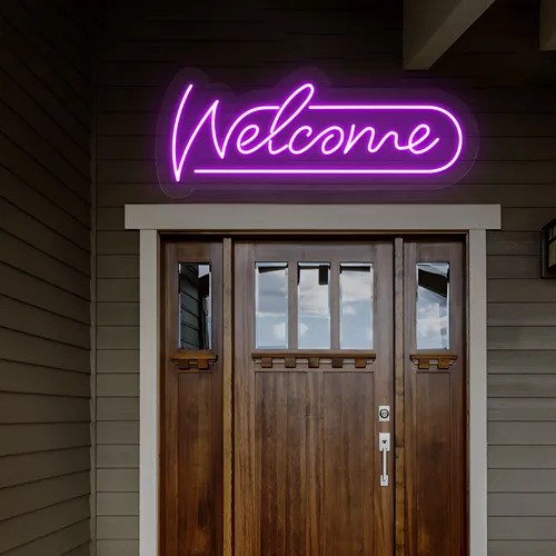 Stylish Welcome Neon Sign - Australia Promo Now