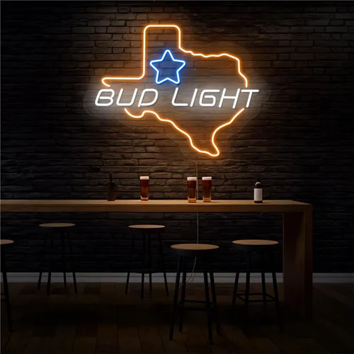Old West Bud Light Neon Sign - Australia Promo Now