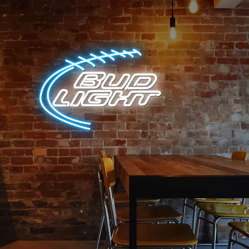 Football Bud Light Neon Sign - Australia Promo Now