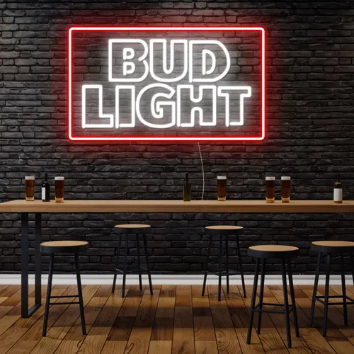 Simple Bud Light Neon Sign - Australia Promo Now
