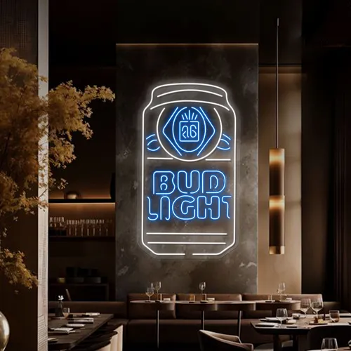 In Can Bud Light Neon Sign - Australia Promo Now