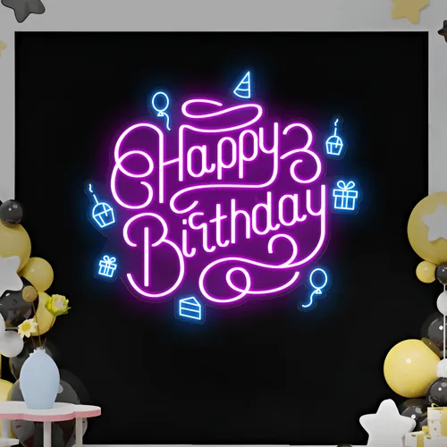 Happy Birthday Vibes Neon Sign - Australia Promo Now