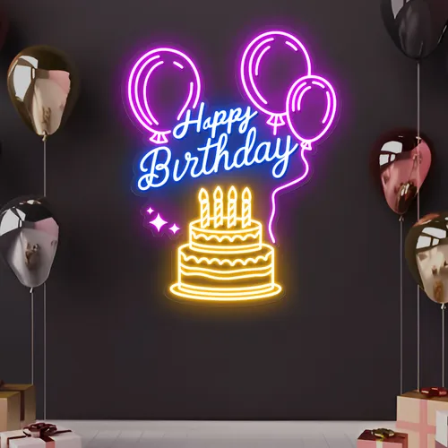 Happy Birthday Bash Neon Sign - Australia Promo Now
