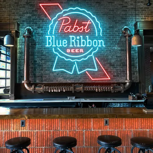 Pabst Blue Ribbon Neon Sign - Australia Promo Now