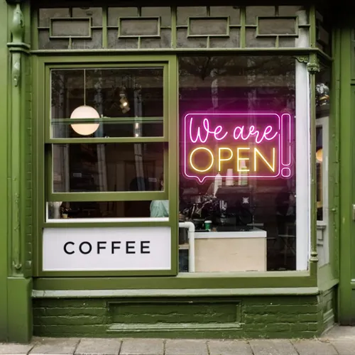 Striking Open Neon Sign - Australia Promo Now