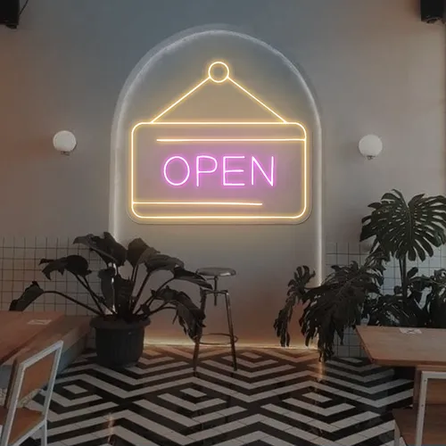 Retro Open Neon Sign - Australia Promo Now