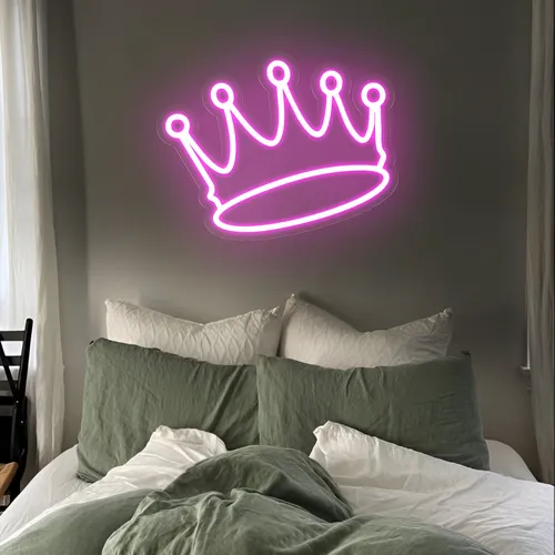 Majestic Pink Crown Neon Sign - Australia Promo Now