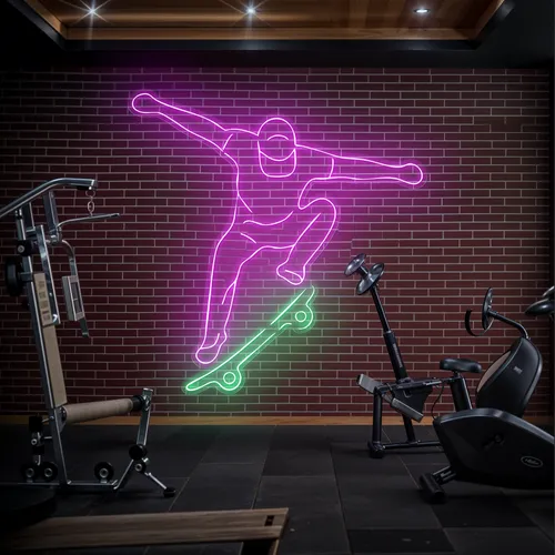 Skater Glow Neon Sign - Australia Promo Now