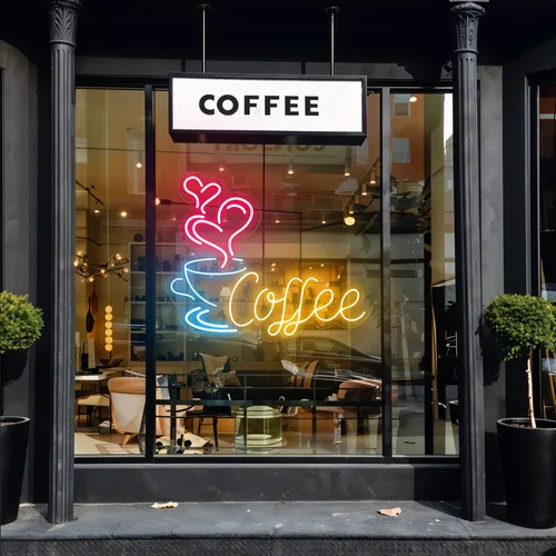 Coffee Love Window Neon Sign - Australia Promo Now