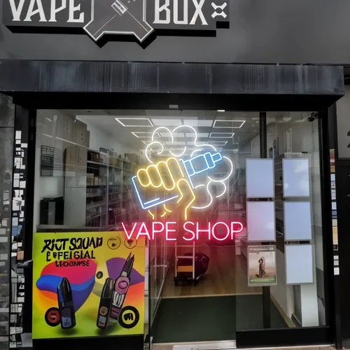 Vape Shop Window Neon Sign - Australia Promo Now