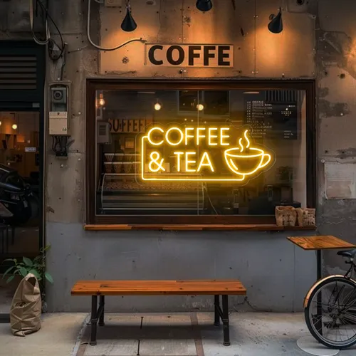 Coffee Tea Window Neon Sign - Australia Promo Now