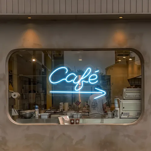 Cafe Window Neon Sign - Australia Promo Now