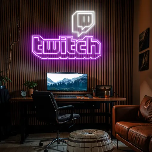 Twitch Gaming Room Neon Sign - Australia Promo Now