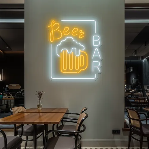 Beer Bar Vertical Neon Sign - Australia Promo Now