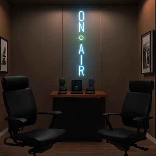 On Air Vertical Neon Sign - Australia Promo Now