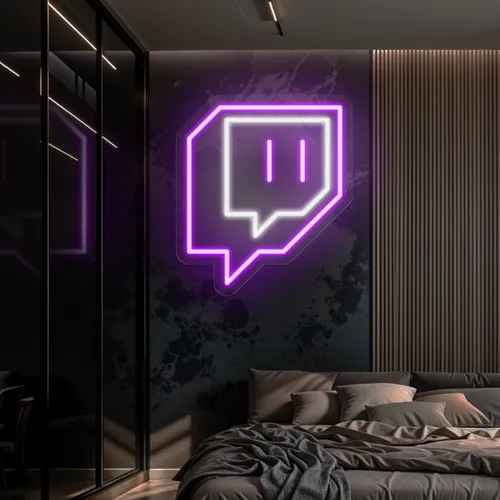 Twitch Logo Wall Neon Sign - Australia Promo Now