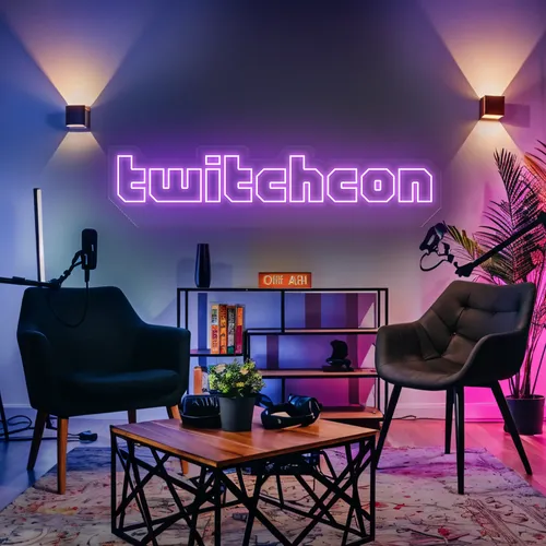 TwitchCon Gamer Lounge Neon Sign - Australia Promo Now