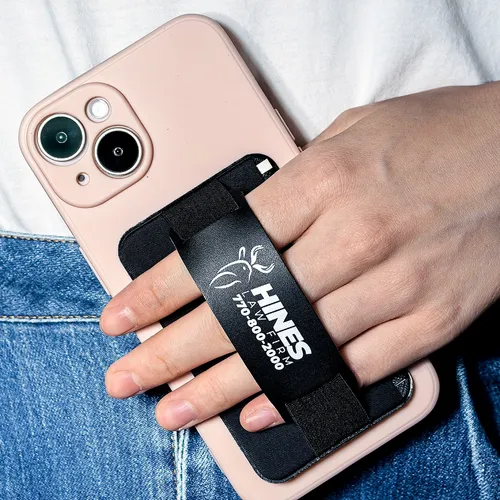 Leather Phone Wallet with Hand Grip - Australia Promo Now