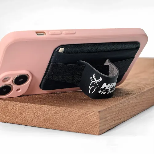 Leather Phone Wallet with Hand Grip - Australia Promo Now