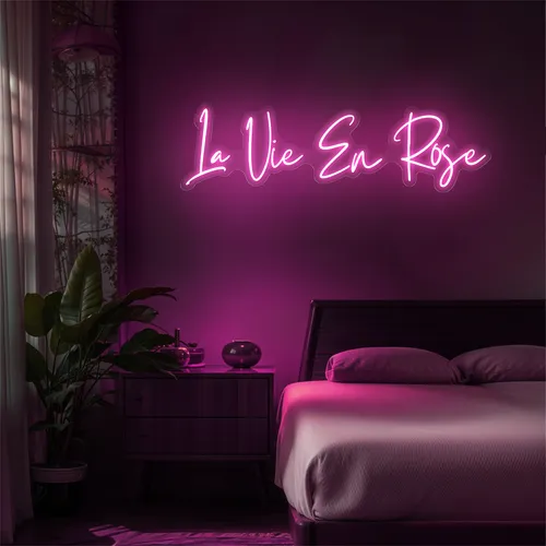 La Vie En Rose Neon Sign - Australia Promo Now