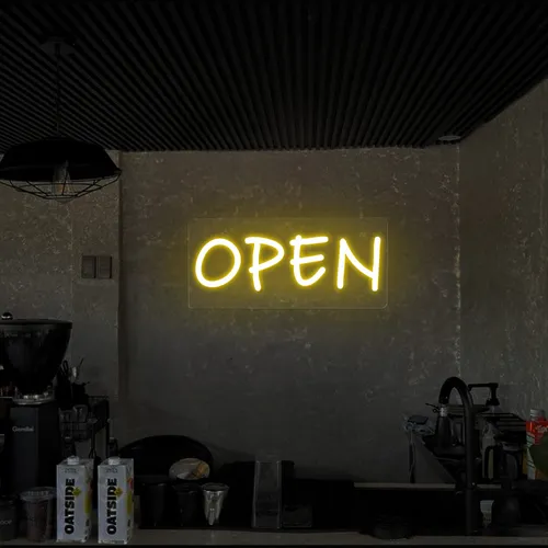 Open Neon Sign (small handwritten style) - Australia Promo Now