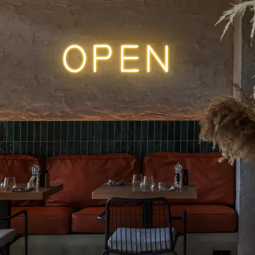 Open Block Neon Sign - Australia Promo Now