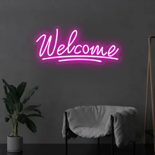 Welcome Underline Neon Sign - Australia Promo Now