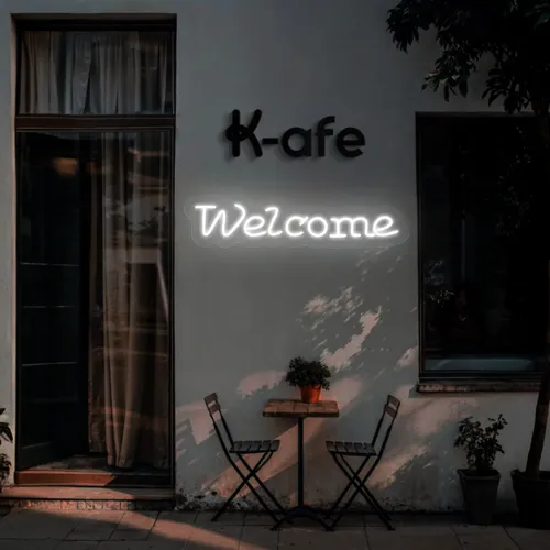 Welcome Script Neon Sign - Australia Promo Now