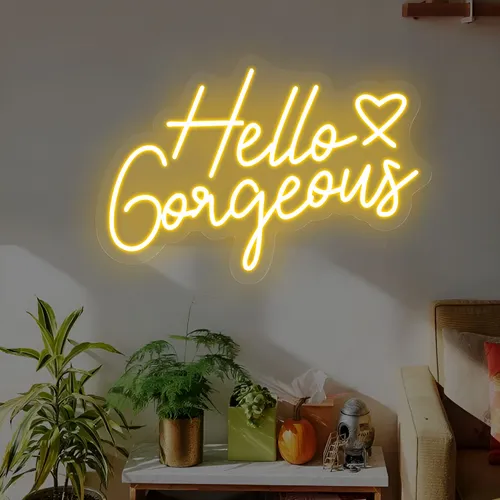 Hello Gorgeous Neon Sign - Australia Promo Now