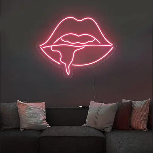 Dripping Lips Neon Sign - Australia Promo Now