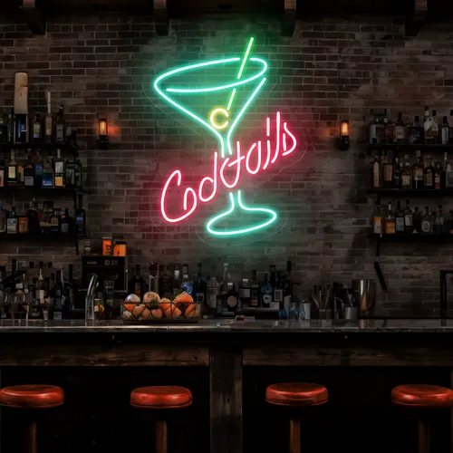 Cocktails Neon Sign - Australia Promo Now