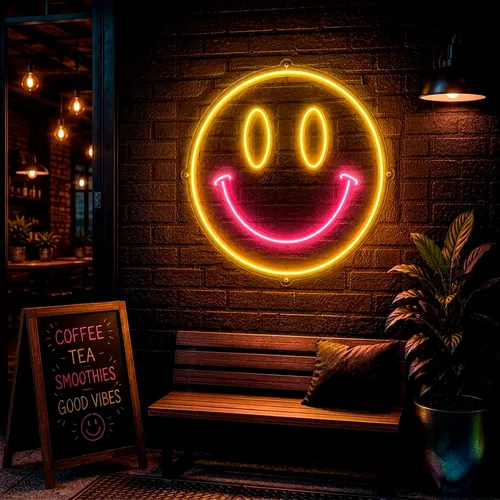 Custom Smiley Face Neon Signs - Australia Promo Now