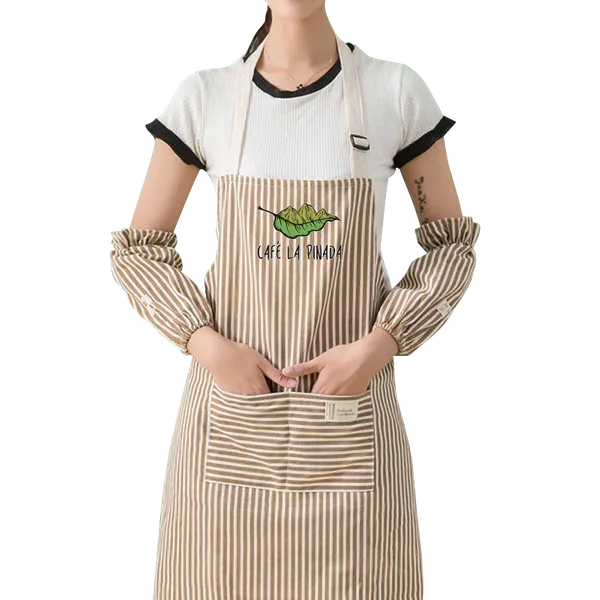 Striped Cotton and Linen Apron - Australia Promo Now