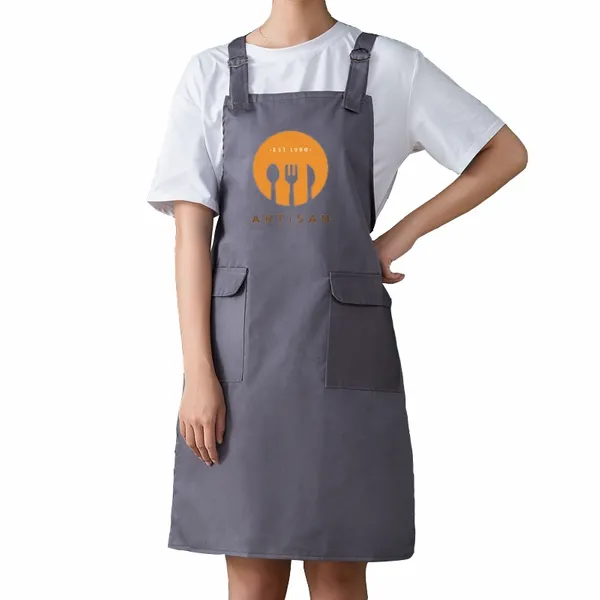 Double Shoulder Strap Pocket Apron - Australia Promo Now