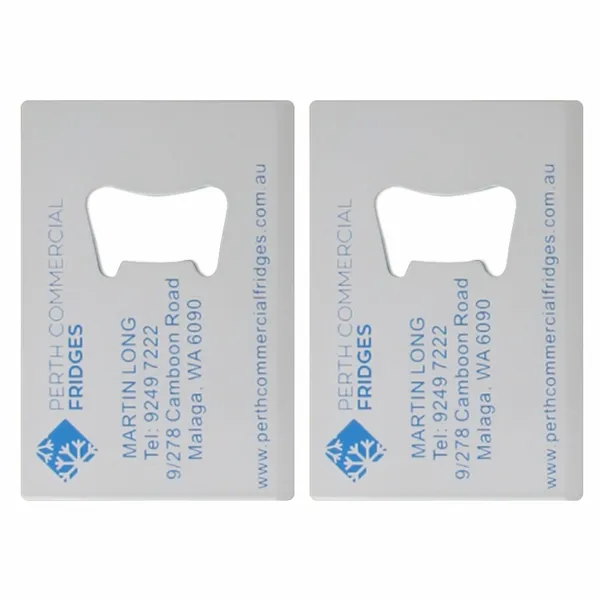 Color Filled Card Bottle Opener - Australia Promo Now