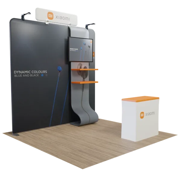 10' x 10' Straight  Media Display - Australia Promo Now