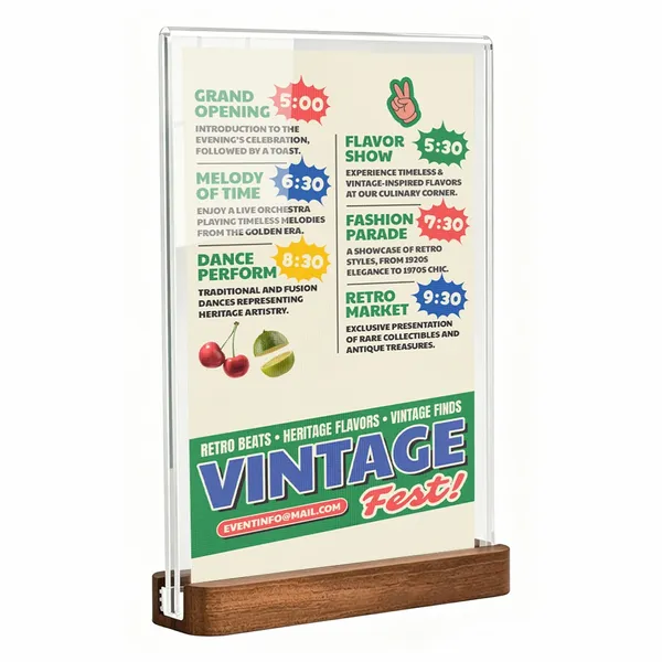 Sapele Wood Desktop Display - Australia Promo Now