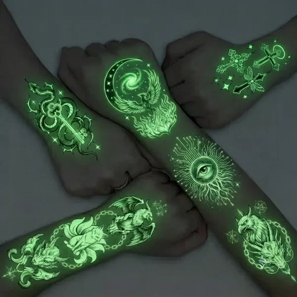 Glow Tattoos with Colorful Imprint - Australia Promo Now