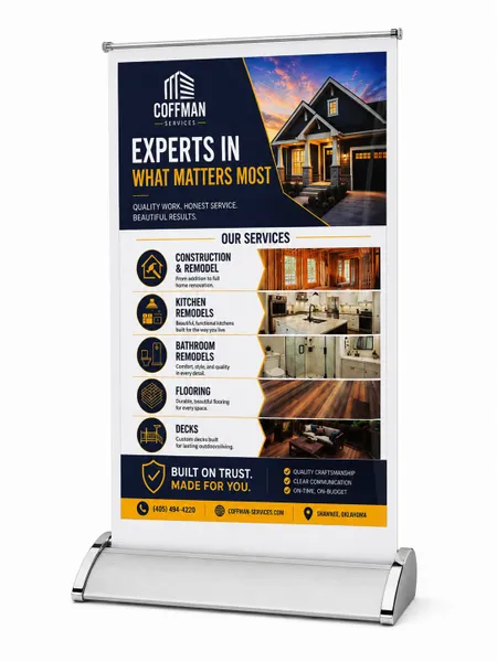 Table Roll Up Banner Stand - Australia Promo Now