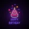 Happy Birthday with Cake Neon Sign - Australia Promo Now