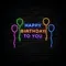 Happy Birthday To You with Balloons Neon Sign - Australia Promo Now