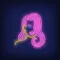 Girl with Pink Hair Neon Sign - Australia Promo Now