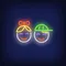 Smiling Girl Boy Faces Neon Sign - Australia Promo Now