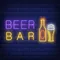 Beer & Bar with Bottle & Glass Neon - Australia Promo Now
