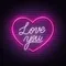 Pink Love You Neon Sign - Australia Promo Now