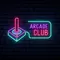 Retro Joystick Arcade Club Neon Sign - Australia Promo Now