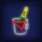 Wine in Ice Bucket Neon Sign - Australia Promo Now