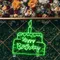 Happy Birthday Text in Big Cake Neon Sign - Australia Promo Now
