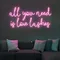 All You Need is Love Lashes Neon Sign - Australia Promo Now